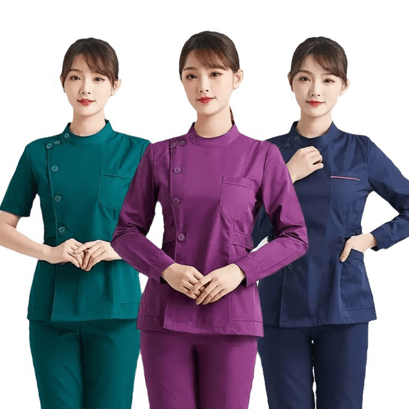🌟 ชุดพยาบาลแขนยาวและแขนสั้น พร้อมกางเกง   OLM-3
