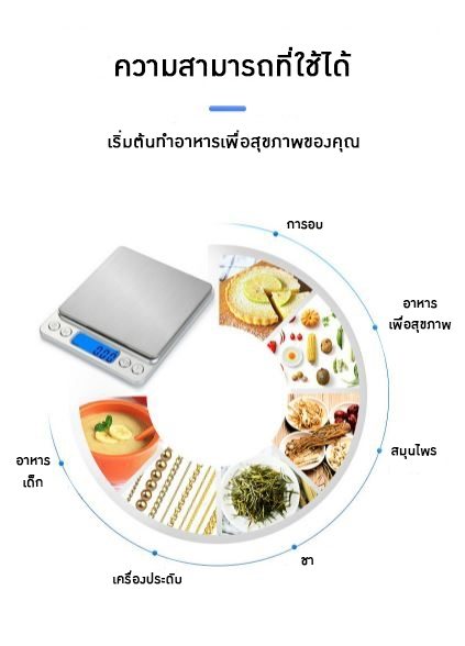 ?(12300) ตาชั่งดิจิตอล 500 กรัม ความละเอียด 0.01g YHKS-002