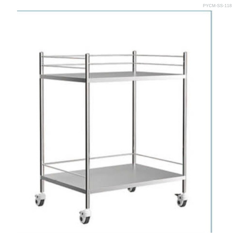 PYCM รถเข็นอุปกรณ์ 2 ชั้น (PYCM-SS-118)