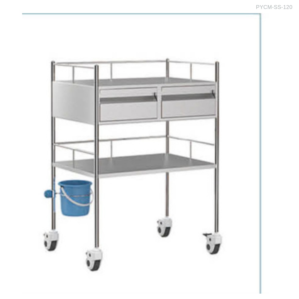 PYCM รถเข็นอุปกรณ์ 2 ลิ้นชัก (PYCM-SS-120)