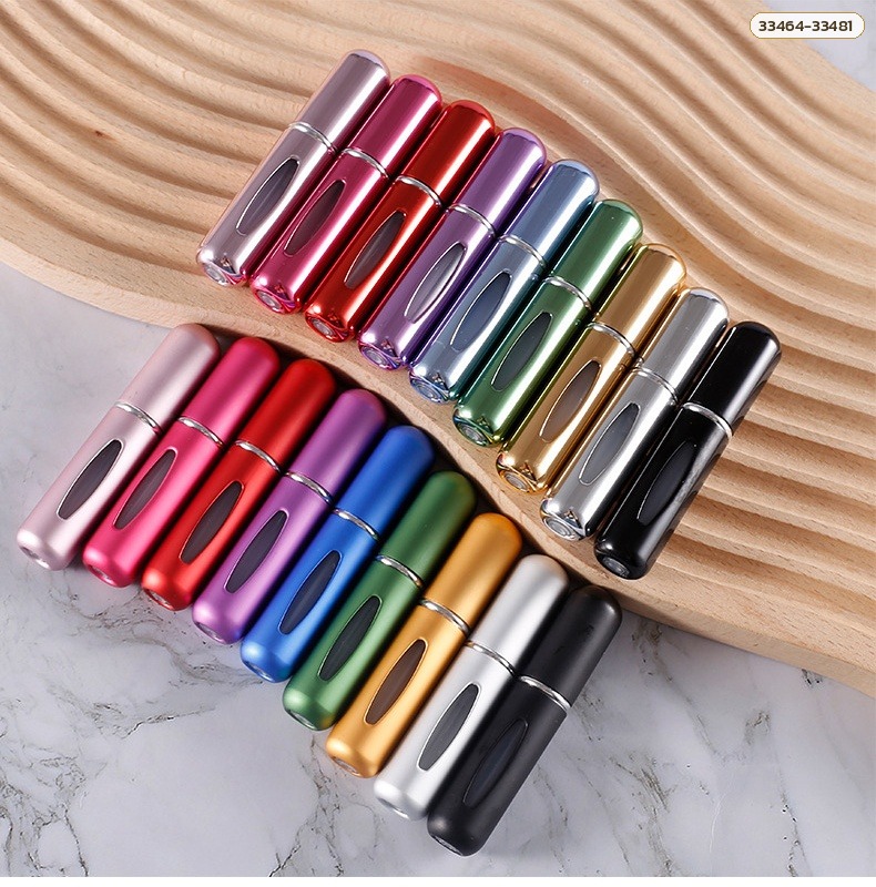 ขวดแบ่งน้ำหอมพกพา 5 มล. 18 สี ภาพถ่ายสินค้าจริง