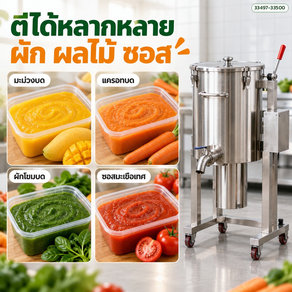 ตีได้หลากหลาย ผัก ผลไม้ ซอส