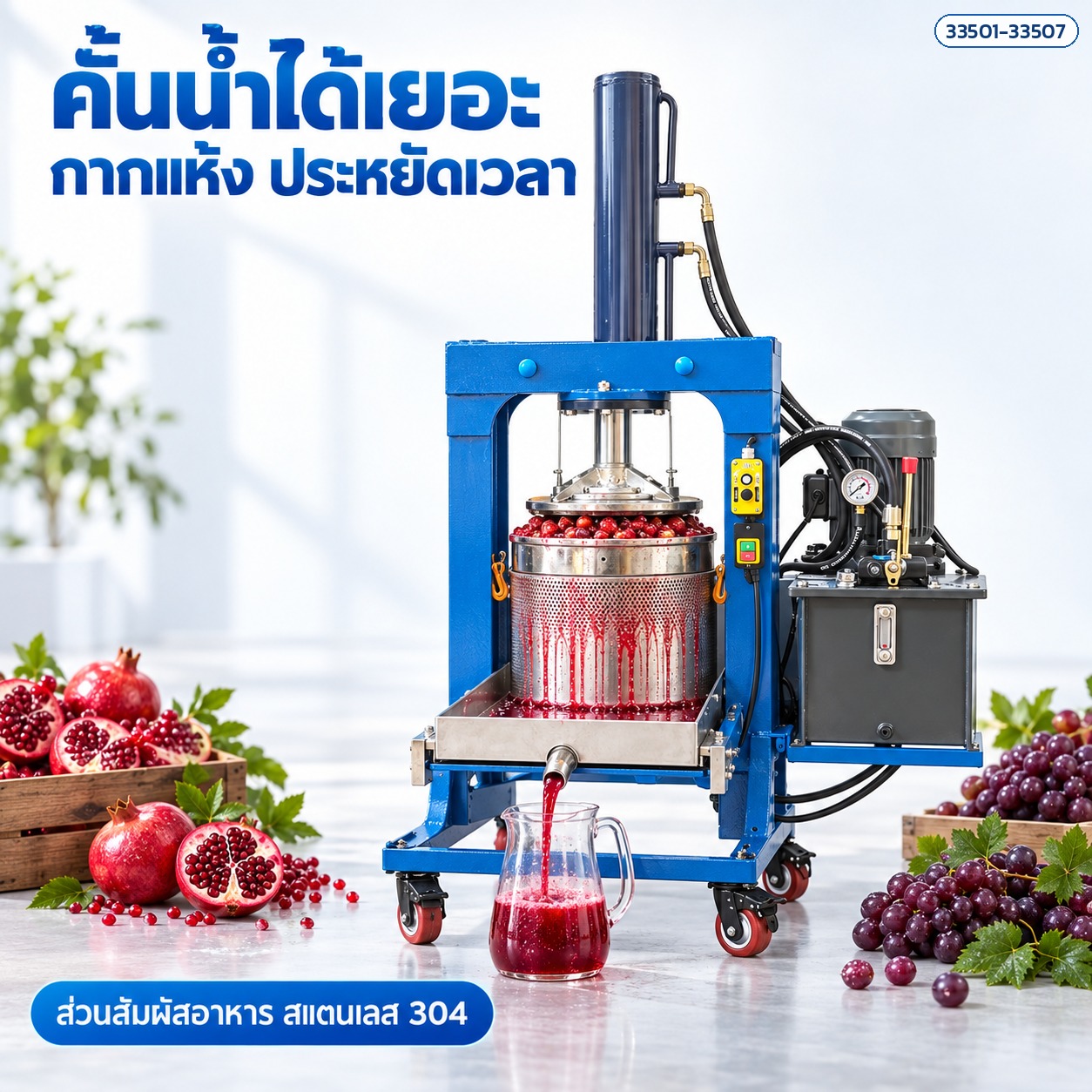 คั้นน้ำได้เยอะ กากแห้ง