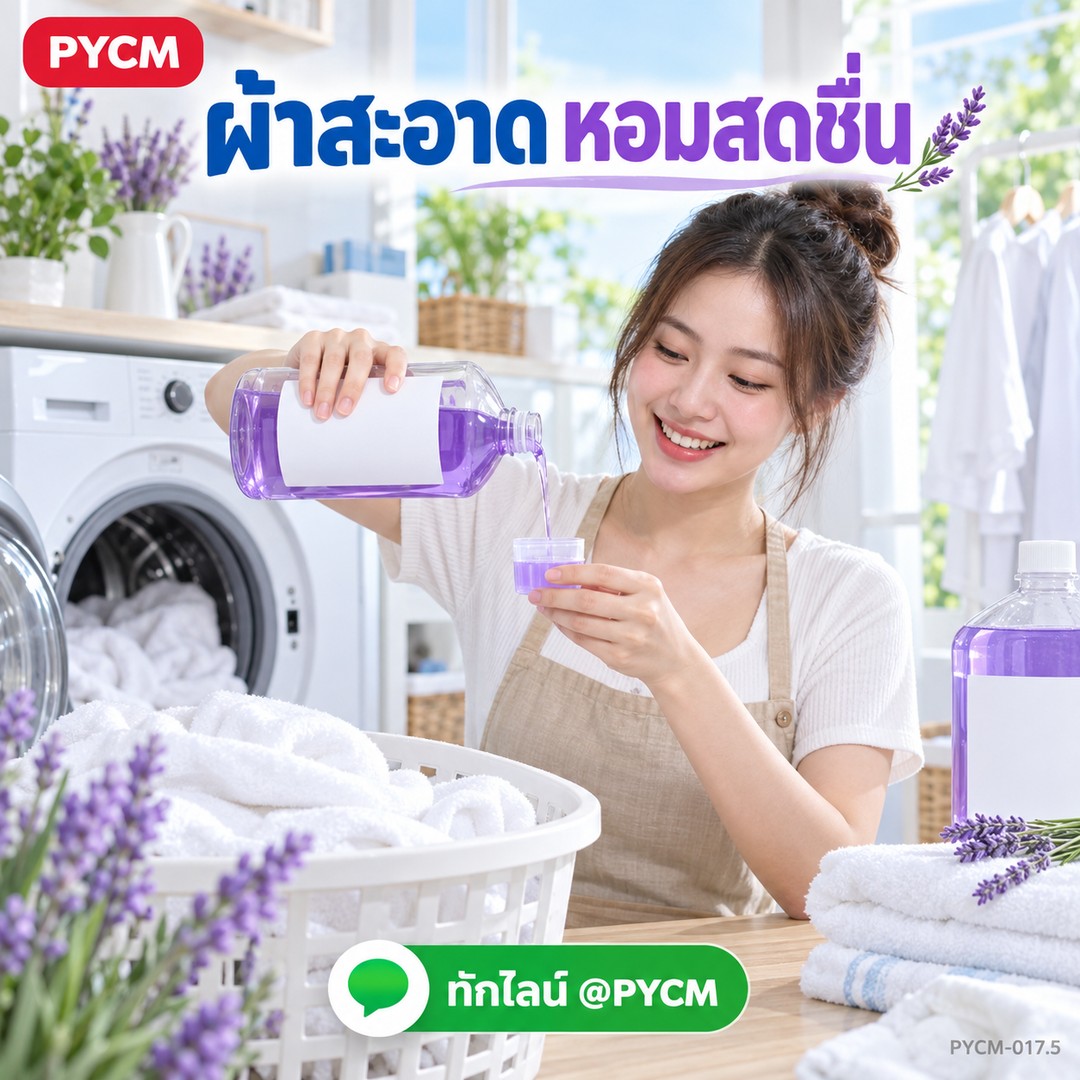 ผ้าสะอาด หอมสดชื่น ด้วยน้ำยาซักผ้าทำเอง