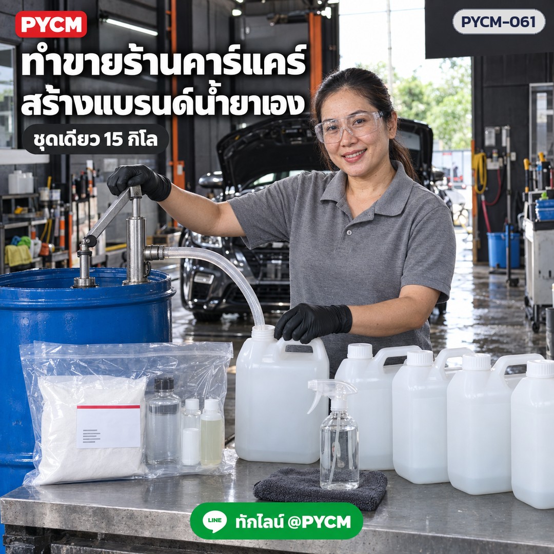 ทำขายร้านคาร์แคร์ สร้างแบรนด์น้ำยาเอง