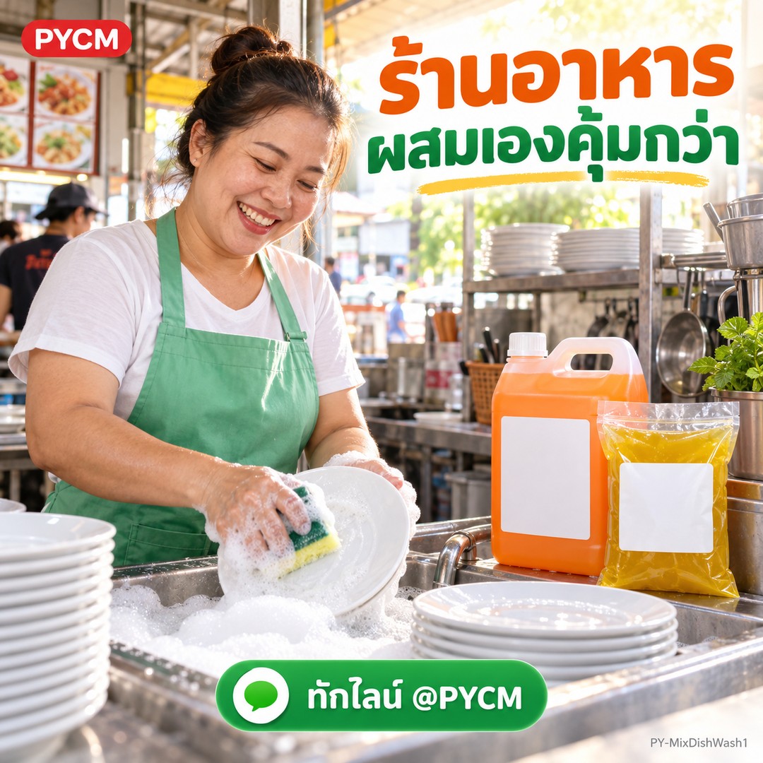 ร้านอาหาร ผสมน้ำยาล้างจานใช้เอง คุ้มกว่า