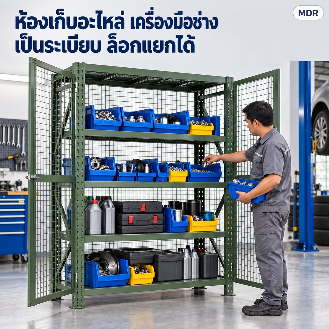 ห้องเก็บอะไหล่ เครื่องมือช่าง