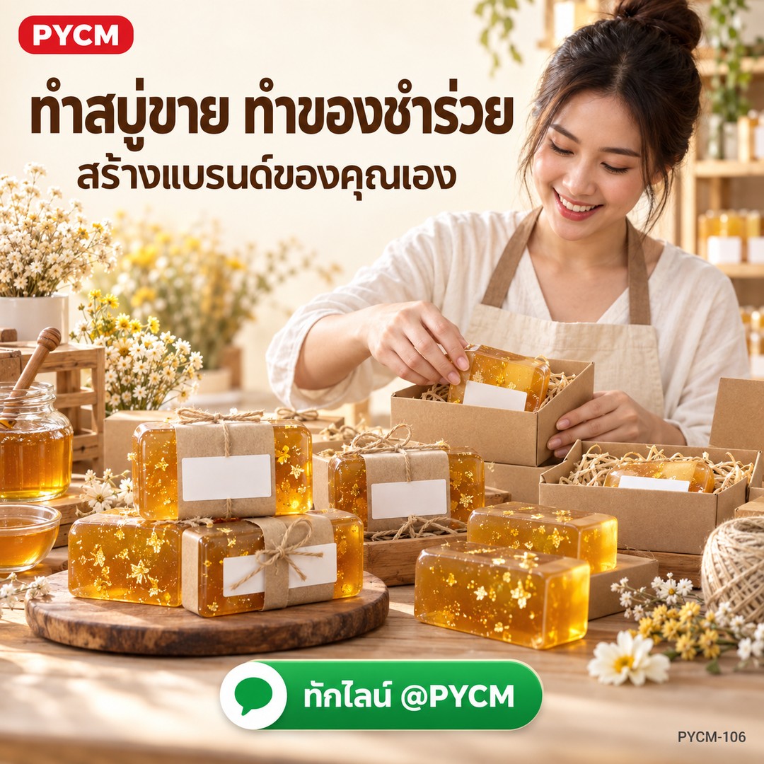 ทำสบู่ขาย ทำของชำร่วย สร้างแบรนด์ของคุณเอง