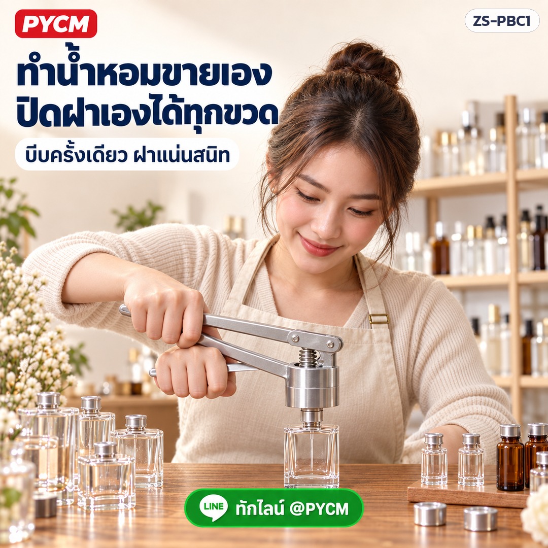 คีมหนีบปิดฝาอะลูมิเนียม ZS-PBC1 – ทำน้ำหอมขายเอง ปิดฝาเองได้ทุกขวด
