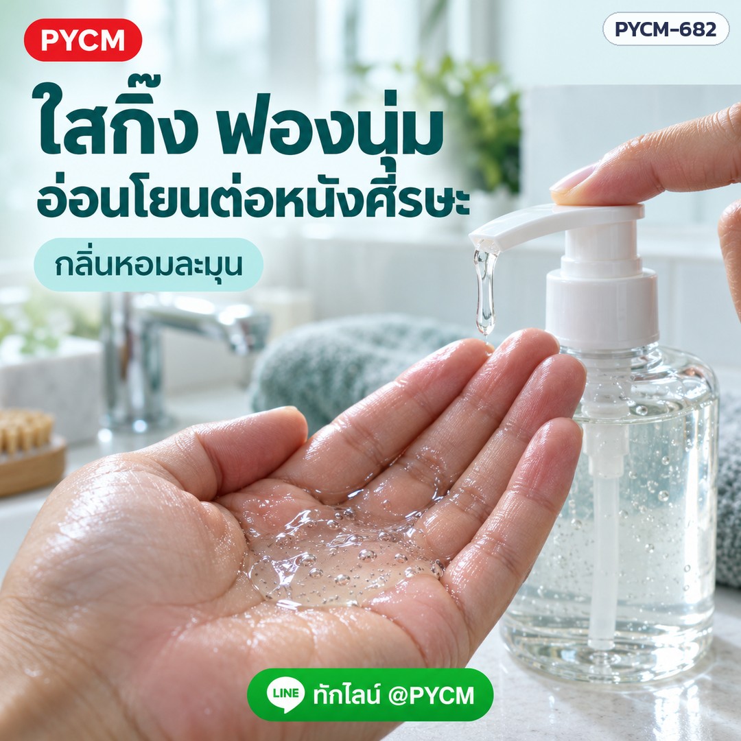 เนื้อใส ฟองนุ่ม อ่อนโยนต่อหนังศีรษะ