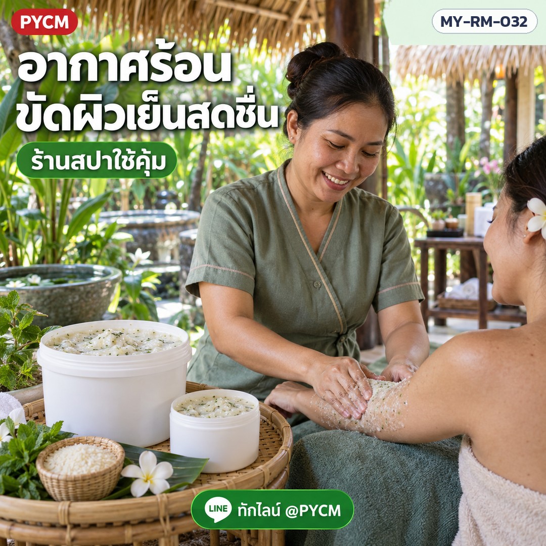 อากาศร้อน ขัดผิวเย็นสดชื่น ร้านสปาใช้คุ้ม