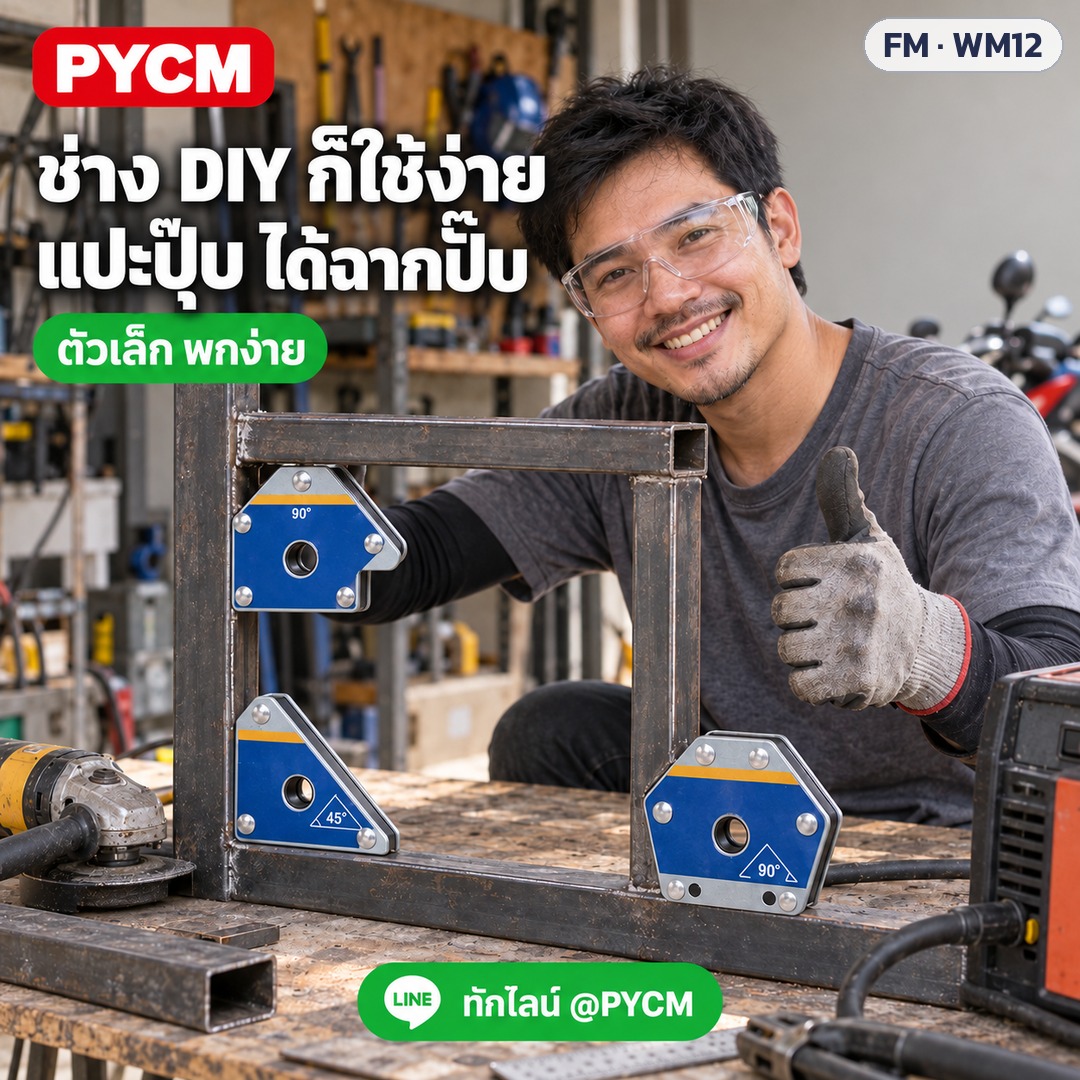 แม่เหล็กจับฉากงานเชื่อม – ช่าง DIY ก็ใช้ง่าย แปะปุ๊บ ได้ฉากปั๊บ