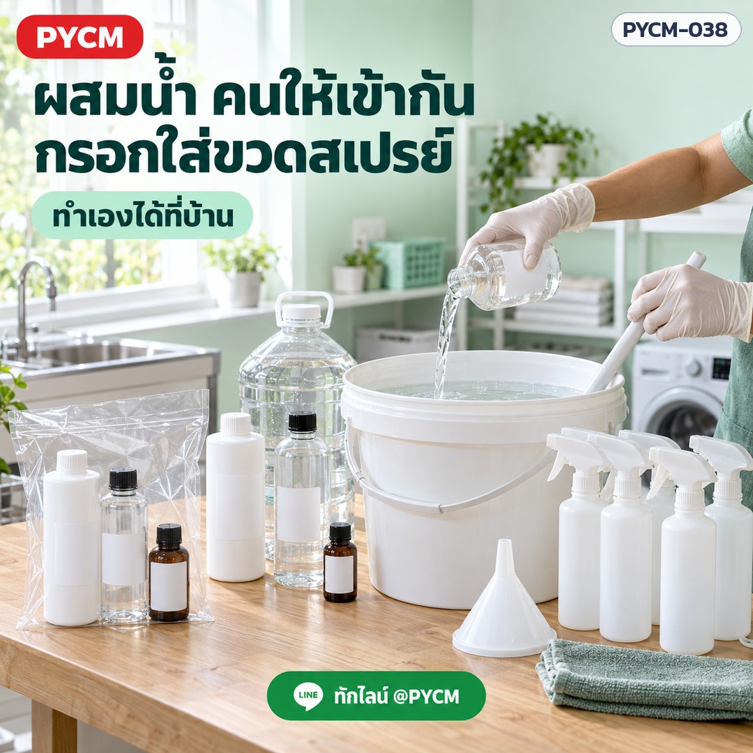 ชุดทำน้ำยาดับกลิ่นสัตว์เลี้ยง 5 กก. (รหัส 12808) – ผสมน้ำ คนให้เข้ากัน กรอกใส่ขวดสเปรย์ ทำเองได้ที่บ้าน