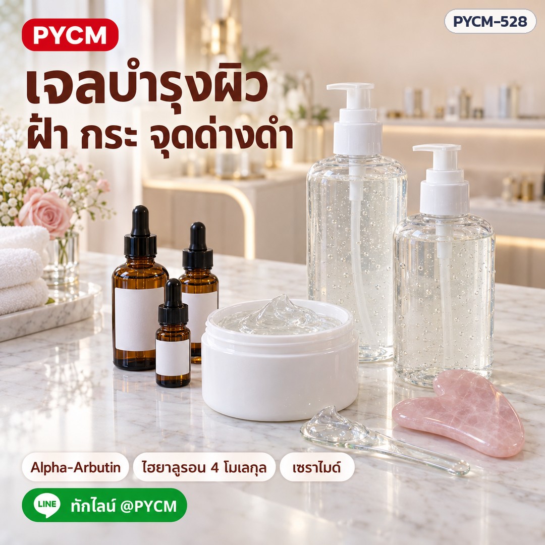 ชุดทำเจลบำรุงผิว Arbutin + Collagen 2 กก. (รหัส 19699) – เจลบำรุงผิว ฝ้า กระ จุดด่างดำ Alpha-Arbutin ไฮยาลูรอน 4 โมเลกุล เซราไมด์