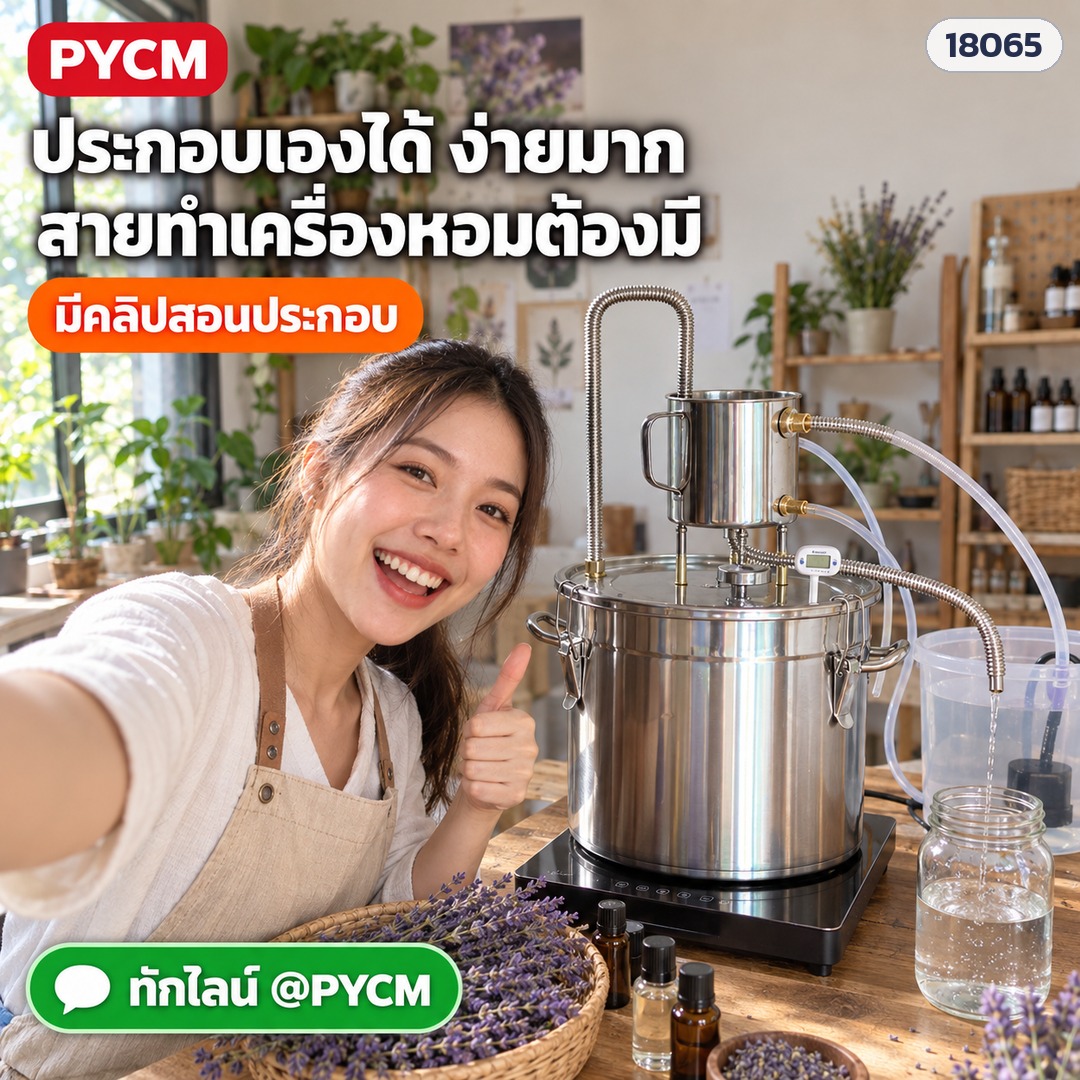 หม้อกลั่นสแตนเลส 33 ลิตร – ประกอบเองได้ ง่ายมาก มีคลิปสอนประกอบ