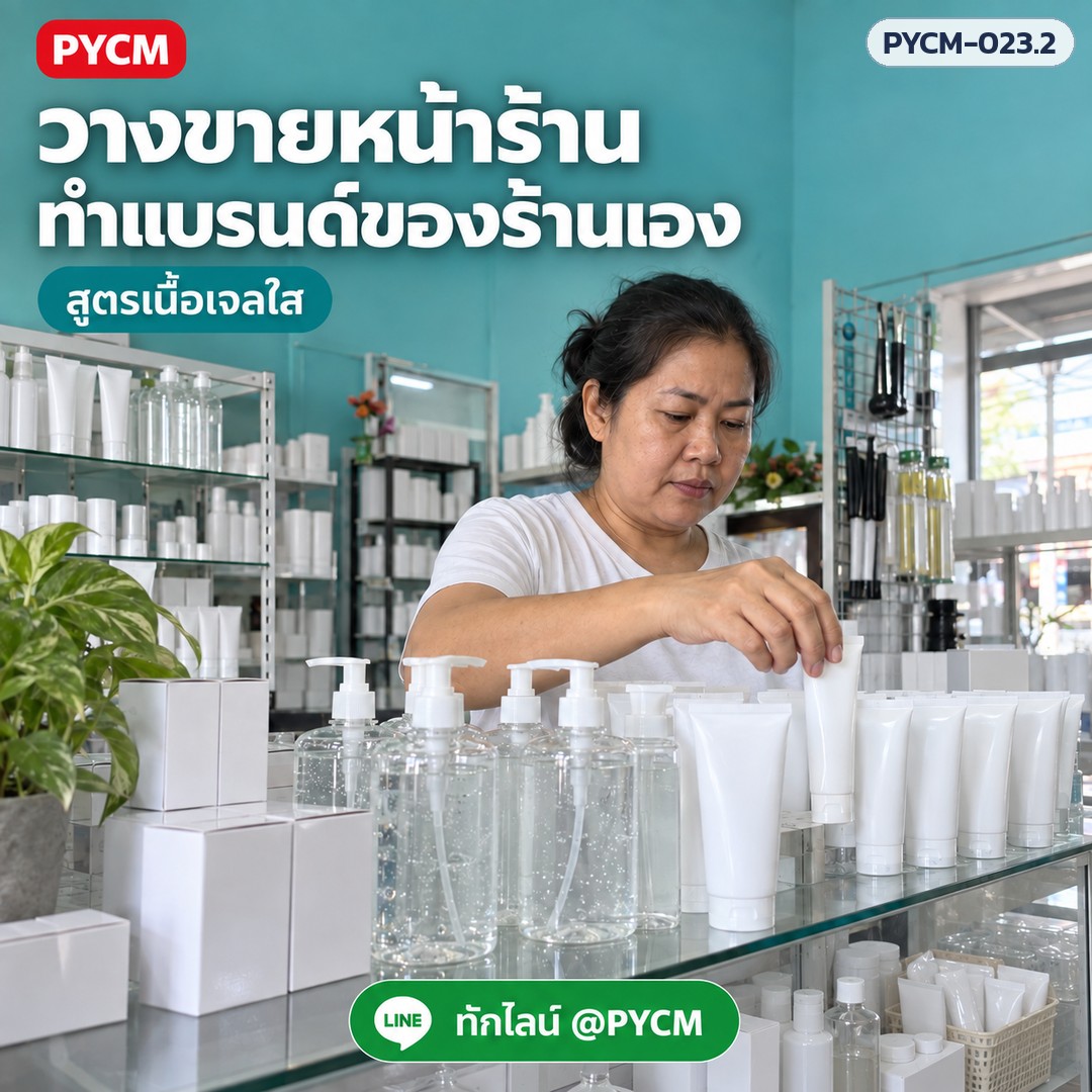 ชุดทำเจลหล่อลื่น สูตร 2 (รหัส 15644) – วางขายหน้าร้าน ทำแบรนด์ของร้านเอง สูตรเนื้อเจลใส
