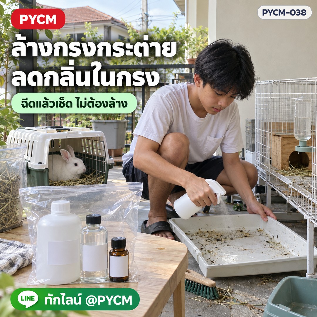 ชุดทำน้ำยาดับกลิ่นสัตว์เลี้ยง 5 กก. (รหัส 12808) – ล้างกรงกระต่าย ลดกลิ่นในกรง ฉีดแล้วเช็ด ไม่ต้องล้าง
