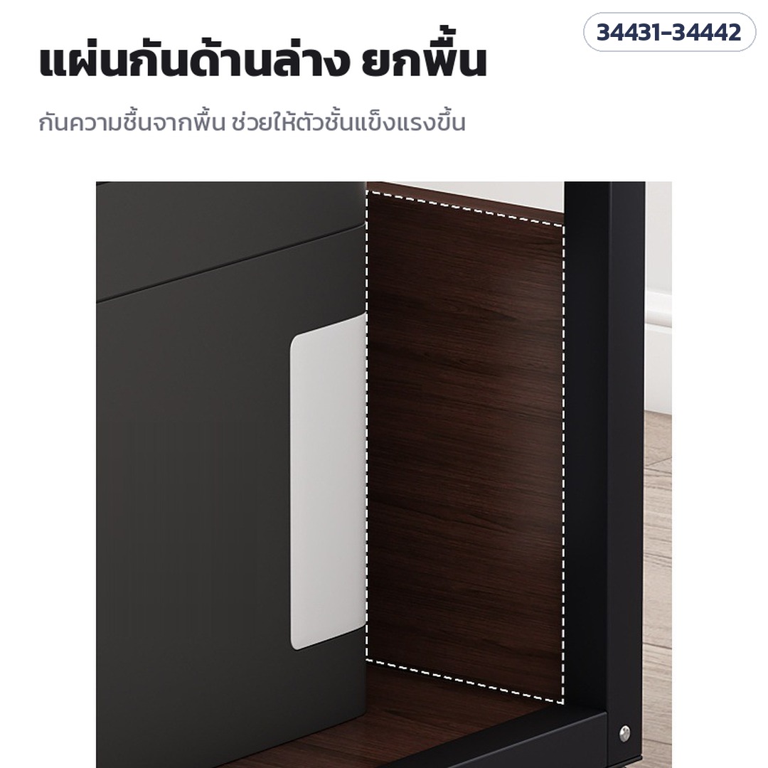 ชั้นวางเครื่องพิมพ์ มีล้อเลื่อน – แผ่นกั้นด้านล่าง ยกพื้น ช่วยกันชื้นและกันของเลอะ