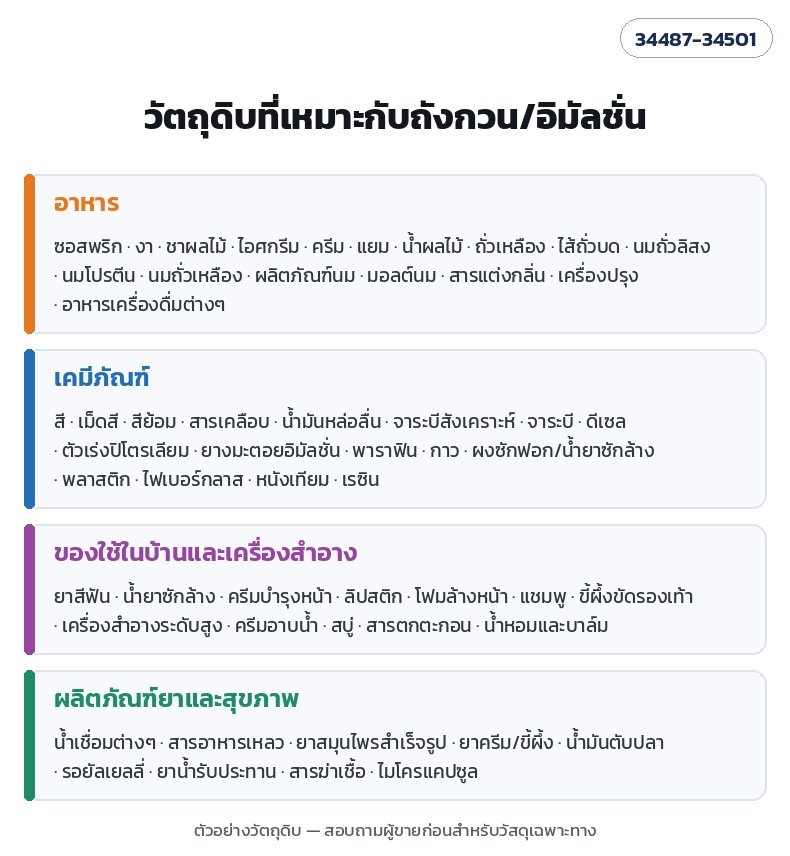 วัตถุดิบที่เหมาะกับถังกวน/อิมัลชั่น อาหาร เคมีภัณฑ์ ของใช้ในบ้านและเครื่องสำอาง