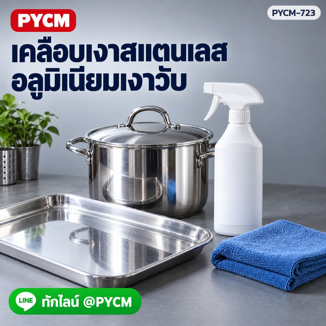 ชุดทำน้ำยาเคลือบเงาอลูมิเนียมและสแตนเลส ป้องกันสนิม รหัส 24608