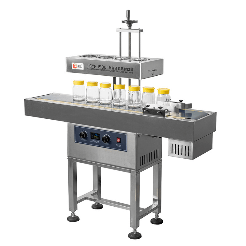 เครื่องซีลฝาฟอยล์ระบบเหนี่ยวนำอัตโนมัติ" (รุ่น LGYF-1900) A