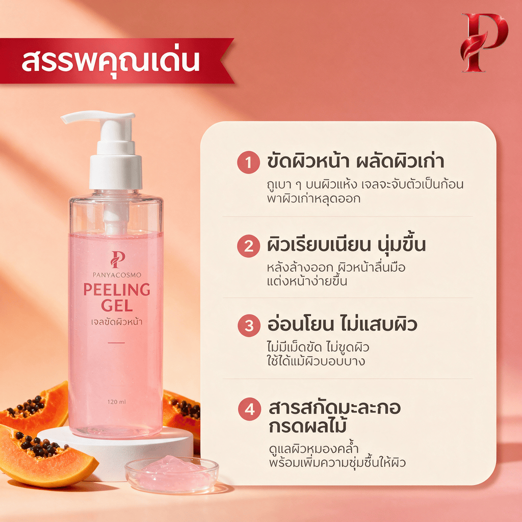 ปัญญาคอสโม เจลขัดผิวหน้า ผลัดเซลล์ผิว (Pcosmo-A199.2) - Image 2
