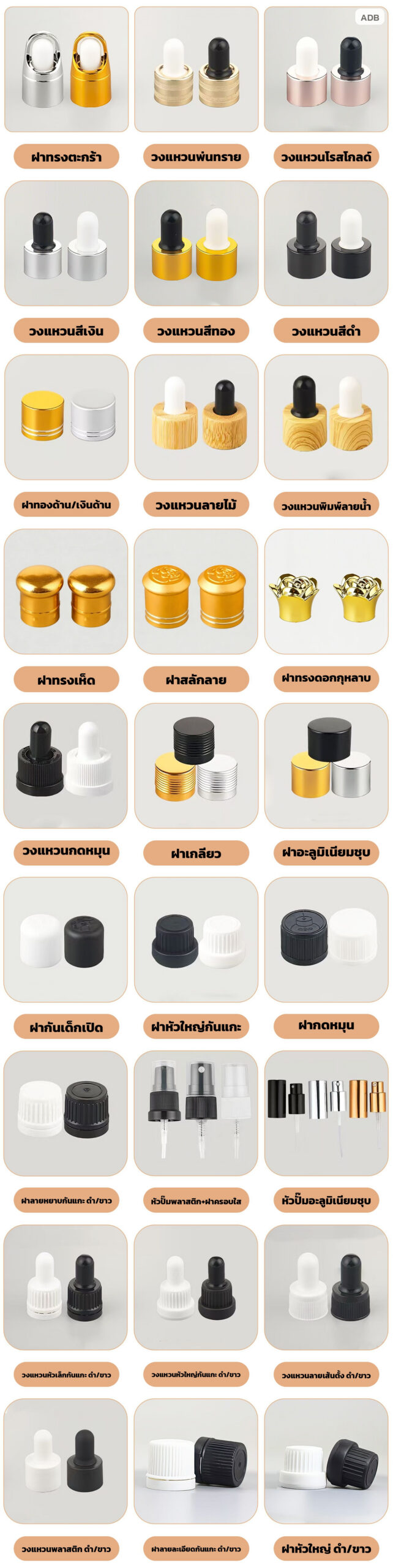 ขวดแก้วสีชา หลอดหยด 5/10/15/20/30/50/100 มล. มีสเกลบอกปริมาตร พร้อมฝาหลอดหยด - Image 10