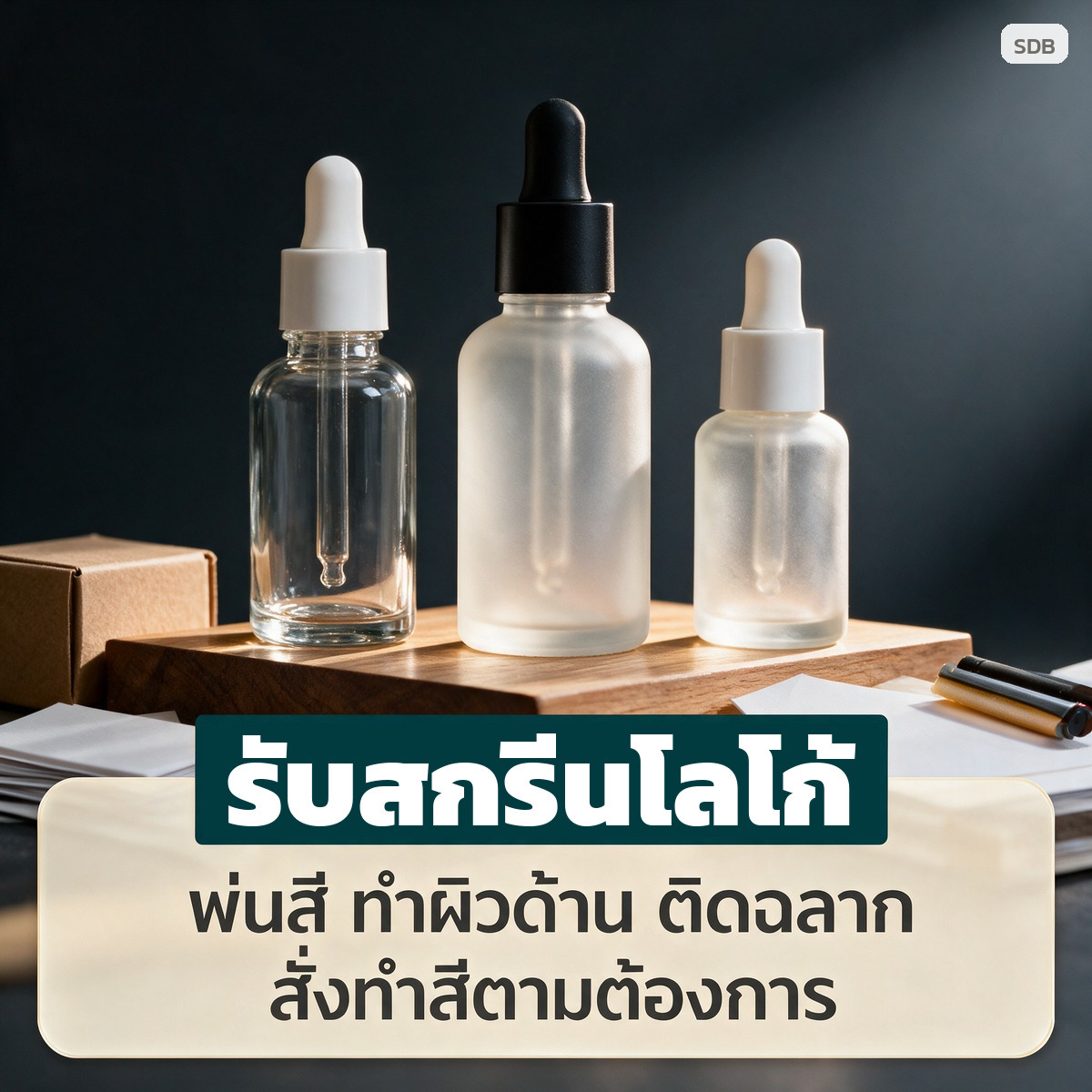 ขวดแก้วใส่เซรั่ม หลอดหยด 10/15/30 มล. แบบใส-แบบขุ่นด้าน พร้อมฝาหลอดหยด - Image 8